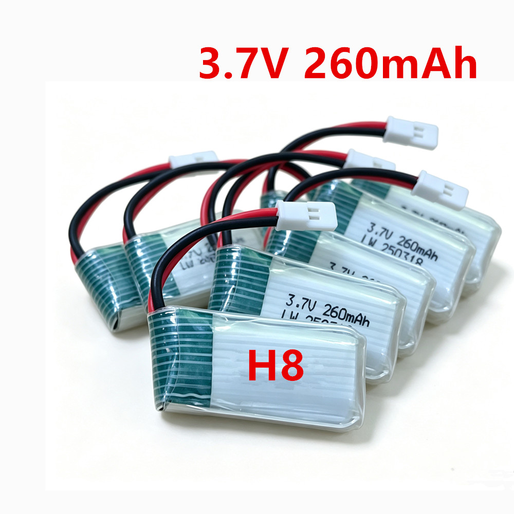 Eachine Drone E010 - Batteria Lipo 3,7V 260mAH con caricabatterie
